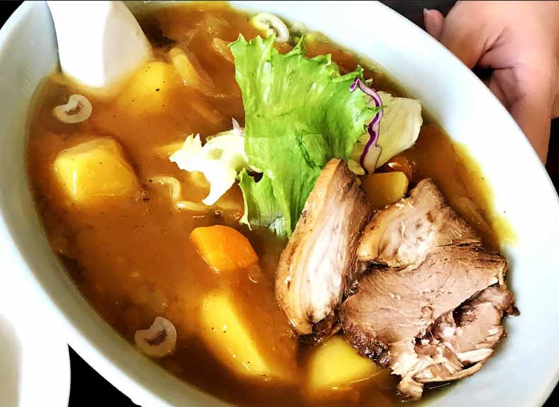 Local gourmet foodCurry ramen plan