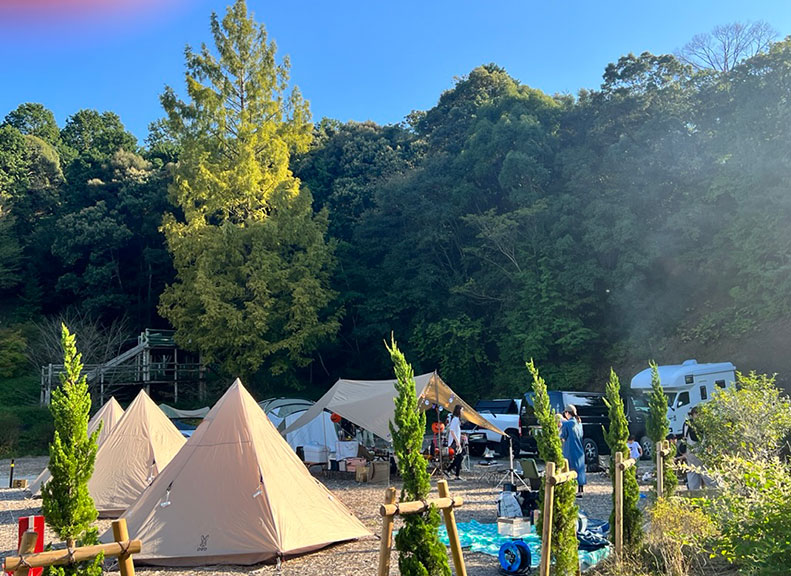 Surrounded by a Lush Forest Auto Campsite