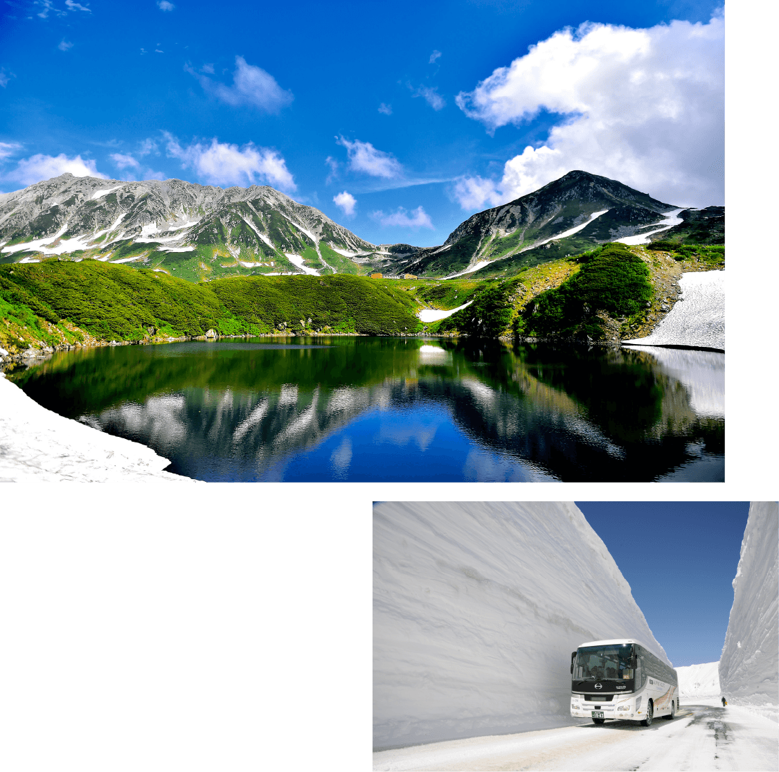 Sightseeing Tateyama Kurobe Alpine Route Enjoy breathtaking views while taking several modes of transportation!
