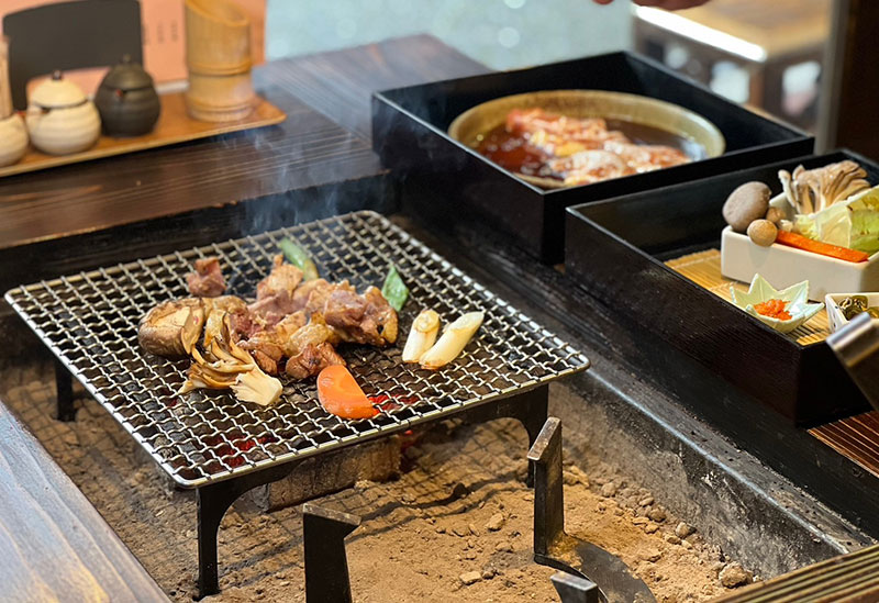 湯布院囲炉裏焼き 四方山