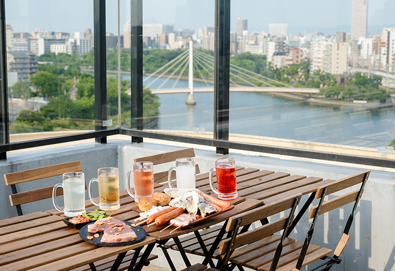 Rooftop BBQ Beer Garden Oyster Beef Bar Ten