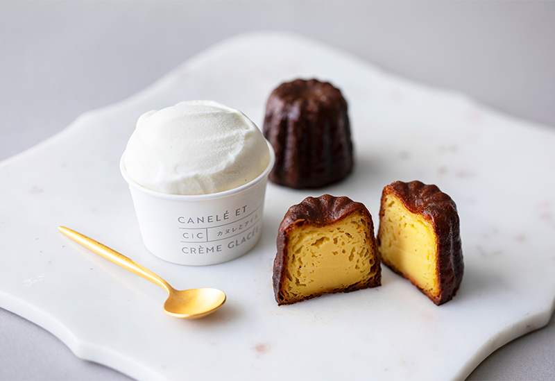 CANELÉ ET CRÉME GLACÉE